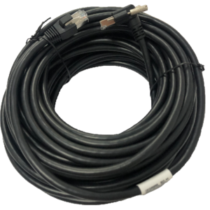 GigE Cable, RJ45 (with locking stud), Bend(up) to RJ45, 3 m, High-Flex
