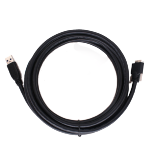 USB3.0 Cable, Micro-B male (with screw) to A male, 1 m