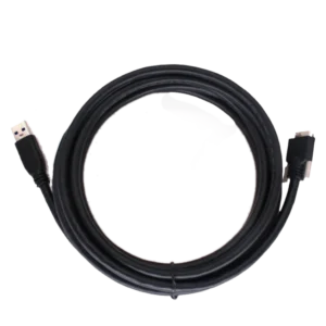 USB3.0 Cable, Micro-B male (with screw) to A male, 1 m