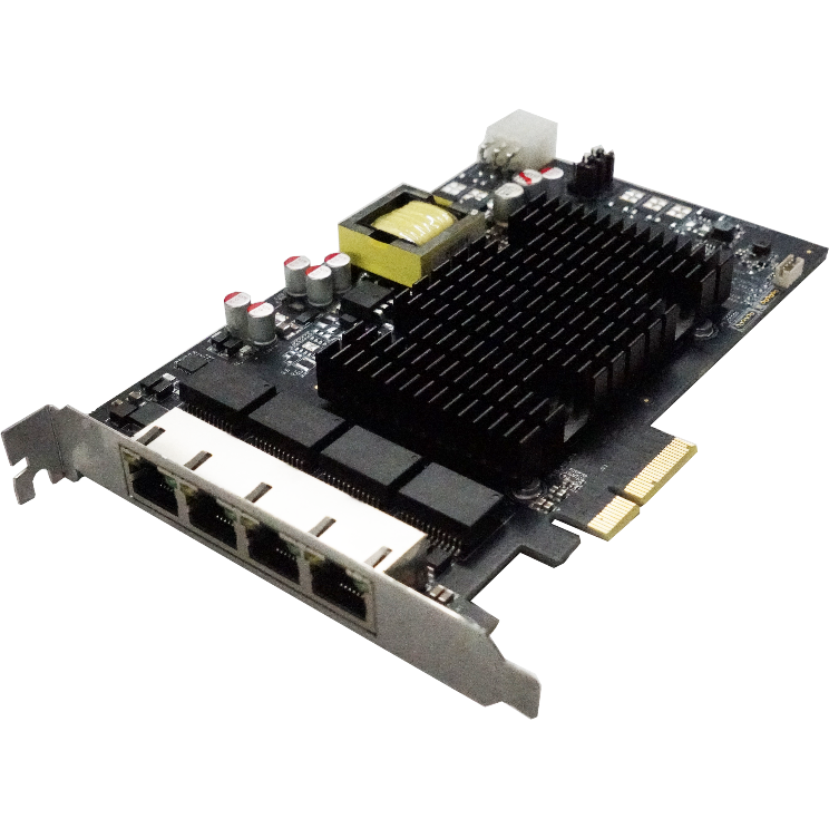 Quad ports WX1860 POE Ethernet Adaptors