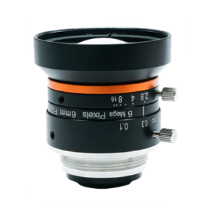 C-Mount Lens, 6mm, F2.8, 1/1.8″, 6MP