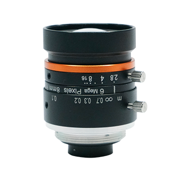 C-Mount Lens, 8mm, F2.8, 1/1.8″, 6MP