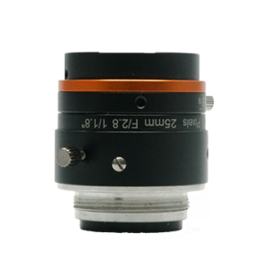 C-Mount Lens, 25mm, F2.8, 1/1.8″, 6MP