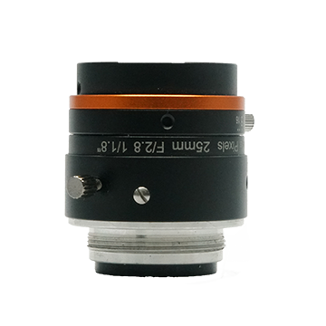 C-Mount Lens, 25mm, F2.8, 1/1.8″, 6MP