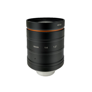 C-Mount Lens, 16mm, Fixed Iris F4, 1.2″, 25MP
