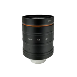 C-Mount Lens, 16mm, Fixed Iris F4, 1.2″, 25MP