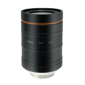 C-Mount Lens, 25mm, Fixed Iris F4, 1.2″, 25MP