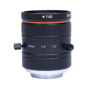 C-Mount Lens, 35mm, Fixed Iris F4, 1.2″, 25MP