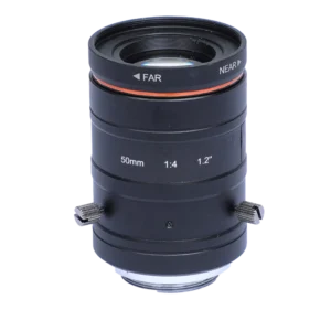 C-Mount Lens, 50mm, Fixed Iris F4, 1.2″, 25MP