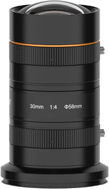 M72-Mount Lens, 30mm, F4.0, Image Size φ58mm, Recommended Magnification 0.031-0.145x