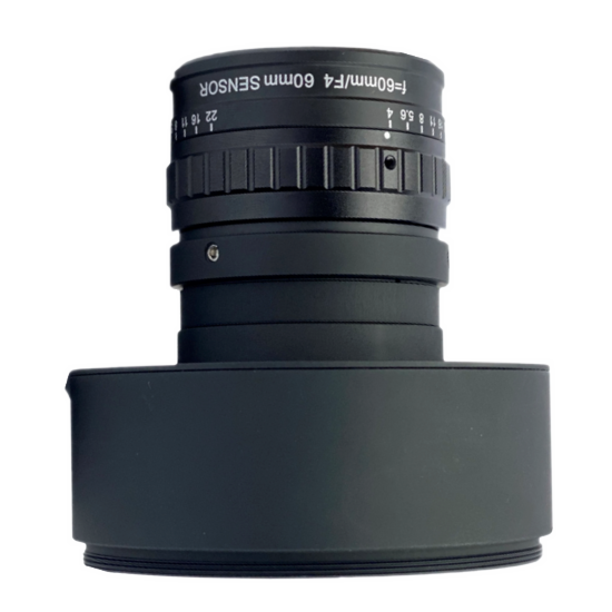 M72-Mount Lens, 60mm, F4.0, Image Size φ64mm, Recommended Magnification 0.067~0.2X